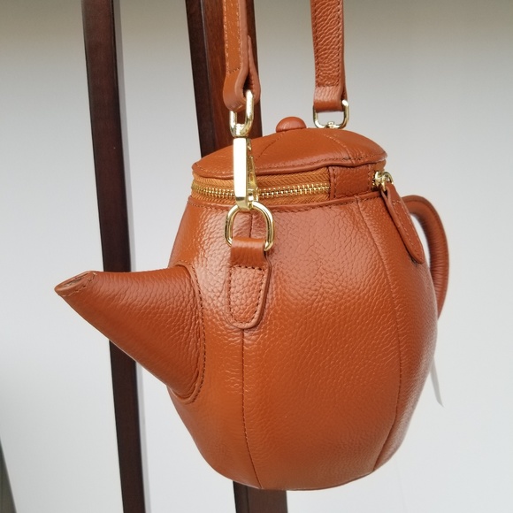 akori Bags Akori Teapot Purse Luxury Brown Leather Crossbody Poshmark